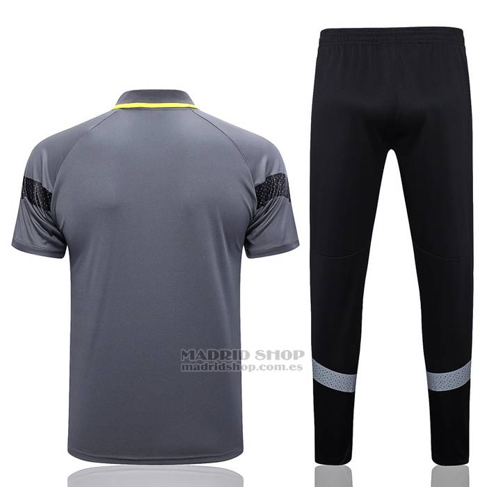Conjunto Polo del Borussia Dortmund 2023-2024 Gris